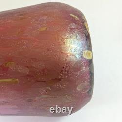 Vase en verre d'art irisé austro-bohémien Art Nouveau antique Schliersee