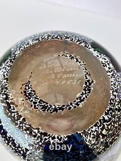 Vase en verre d'art rare Kosta Boda 59431 signé par l'artiste Bertil Vallien