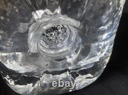 Vase en verre d’art suédois SEA par Rune Strand, Sunburst In Ice, design des années 1960