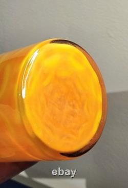Vase en verre d'art suédois de milieu de siècle Elme Glasbruk par Carl-Olof Borgarp années 1960