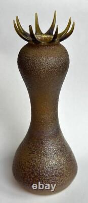 Vase en verre d’art vintage de l’atelier Robert Mickelsen