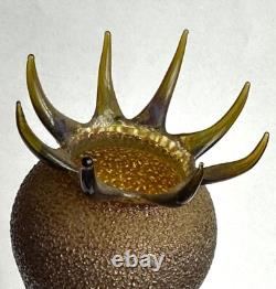 Vase en verre d’art vintage de l’atelier Robert Mickelsen
