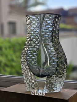 Vase en verre de Murano Alessandro Mandruzzato - Signé et daté 26/11/2001, Rare Sommerso