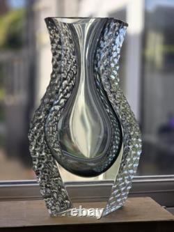 Vase en verre de Murano Alessandro Mandruzzato - Signé et daté 26/11/2001, Rare Sommerso