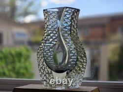 Vase en verre de Murano Alessandro Mandruzzato - Signé et daté 26/11/2001, Rare Sommerso