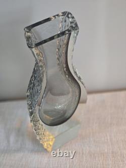 Vase en verre de Murano Alessandro Mandruzzato - Signé et daté 26/11/2001, Rare Sommerso