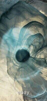 Vase en verre de Murano Art Déco de 20 pouces de hauteur