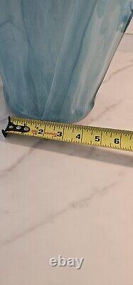 Vase en verre de Murano Art Déco de 20 pouces de hauteur