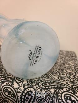 Vase en verre de Murano bleu