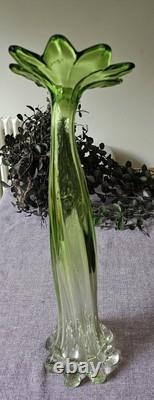 Vase en verre de Murano soufflé à la main Gardenia vintage, Italie, années 1970