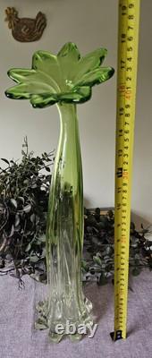 Vase en verre de Murano soufflé à la main Gardenia vintage, Italie, années 1970