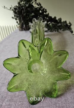 Vase en verre de Murano soufflé à la main Gardenia vintage, Italie, années 1970