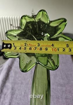 Vase en verre de Murano soufflé à la main Gardenia vintage, Italie, années 1970