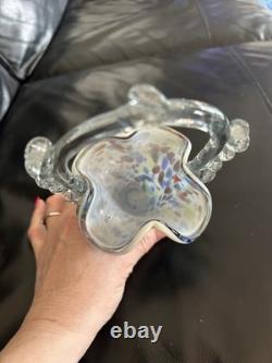 Vase en verre de Murano vintage des années 50