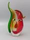 Vase En Verre Design Facial Multicolore Style Murano Art D&eacute;coratif En Verre