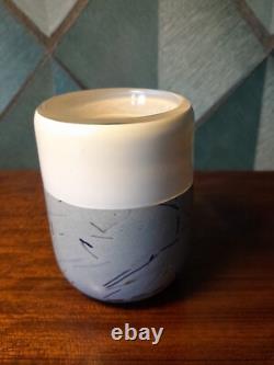 Vase en verre en studio/art signé Richard Meitner de 1979, rare