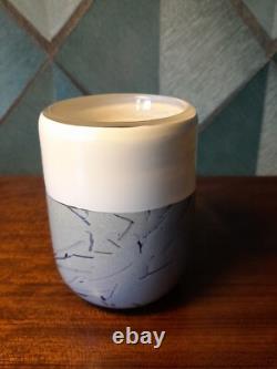 Vase en verre en studio/art signé Richard Meitner de 1979, rare