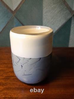 Vase en verre en studio/art signé Richard Meitner de 1979, rare