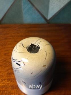 Vase en verre en studio/art signé Richard Meitner de 1979, rare