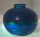 Vase En Verre Globe Mdina Bleu Cobalt Précoce