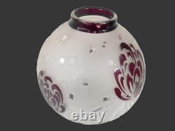 Vase en verre gravé à l'acide André Delatte Nancy Art Déco français des années 1920 22 cm / 8,5 pouces