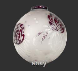 Vase en verre gravé à l'acide André Delatte Nancy Art Déco français des années 1920 22 cm / 8,5 pouces