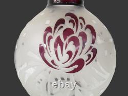 Vase en verre gravé à l'acide André Delatte Nancy Art Déco français des années 1920 22 cm / 8,5 pouces
