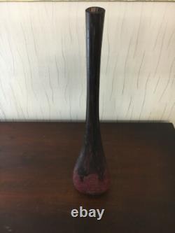 Vase en verre marbré de 53 cm de hauteur
