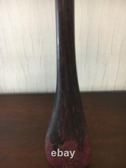 Vase en verre marbré de 53 cm de hauteur