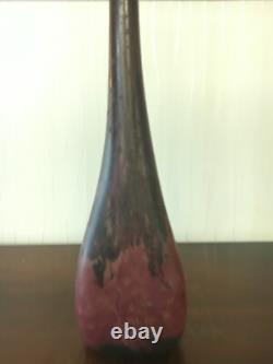 Vase en verre marbré de 53 cm de hauteur