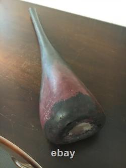 Vase en verre marbré de 53 cm de hauteur