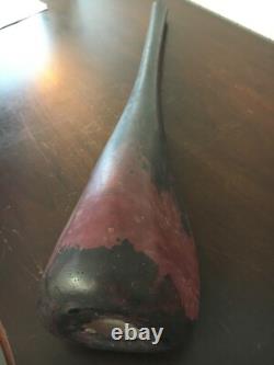 Vase en verre marbré de 53 cm de hauteur