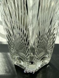 Vase en verre plombé vintage de 1930 Art Déco - Carré - France
