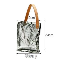 Vase en verre pour fleurs hydroponiques Vase en verre Vase en sac en verre Vase minimaliste pour boutons de fleurs