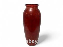 Vase en verre rouge Murano 46 cm en verre artistique soufflé à la main d'Italie, décoration affirmée, de seconde main