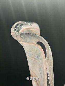 Vase en verre sculptural étonnant par Maden Di Marta Leo