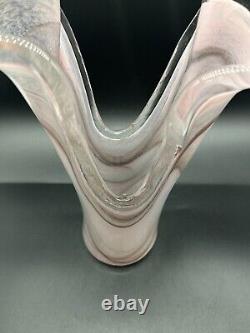 Vase en verre sculptural étonnant par Maden Di Marta Leo