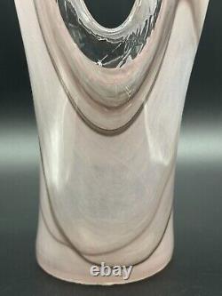 Vase en verre sculptural étonnant par Maden Di Marta Leo