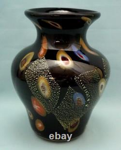 Vase en verre sommerso avec murrines, feuille d’or, signé Louis Comfort Tiffany, États-Unis, XXe siècle
