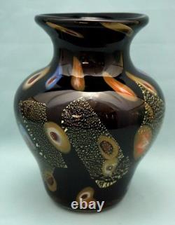 Vase en verre sommerso avec murrines, feuille d’or, signé Louis Comfort Tiffany, États-Unis, XXe siècle