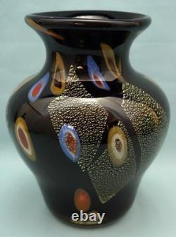 Vase en verre sommerso avec murrines, feuille d’or, signé Louis Comfort Tiffany, États-Unis, XXe siècle
