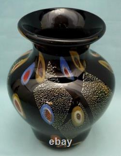 Vase en verre sommerso avec murrines, feuille d’or, signé Louis Comfort Tiffany, États-Unis, XXe siècle
