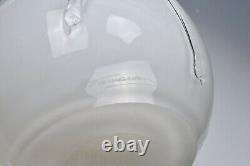 Vase en verre soufflé à la main ION TAMAIAN en verre fusionné blanc Roumanie