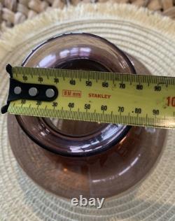 Vase en verre soufflé à la main signé Stephen Morris 1979. Australien