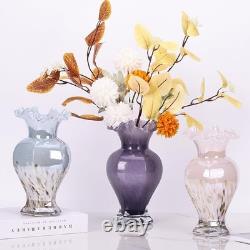 Vase en verre soufflé à la main violet de 24 cm de hauteur, pièce maîtresse artistique pour la décoration de table Vase en verre soufflé à la main violet de 24 cm de hauteur, pièce maîtresse artistique pour la décoration de table