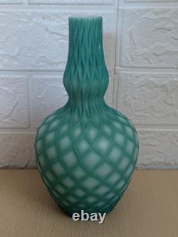 Vase en verre soufflé antique de récif côtier en velours découpé x 6 ensemble extrêmement rare en bon état