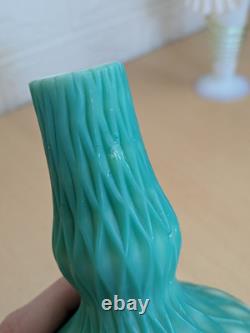 Vase en verre soufflé antique de récif côtier en velours découpé x 6 ensemble extrêmement rare en bon état