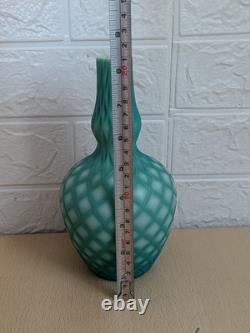 Vase en verre soufflé antique de récif côtier en velours découpé x 6 ensemble extrêmement rare en bon état