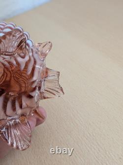 Vase en verre soufflé antique de récif côtier en velours découpé x 6 ensemble extrêmement rare en bon état