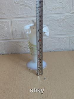 Vase en verre soufflé antique de récif côtier en velours découpé x 6 ensemble extrêmement rare en bon état